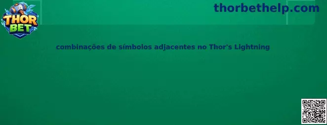 Combinaciones de símbolos adyacentes en Thor's Lightning