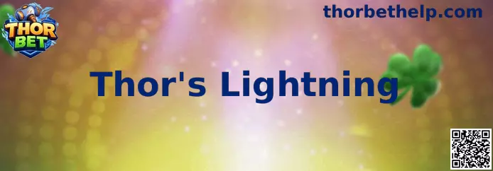 Pantalla del juego Thor's Lightning con temática nórdica